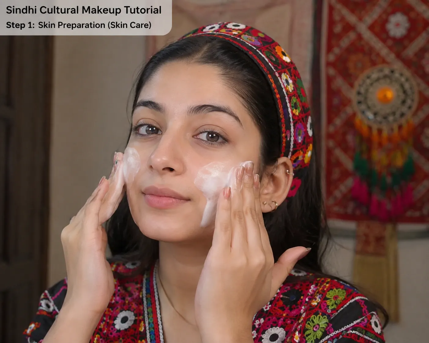 Sindhi Skincare Tutorial Portrait