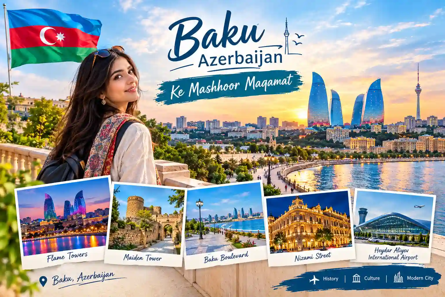 Baku Aur Azerbaijan Ke Mashhoor Maqamat