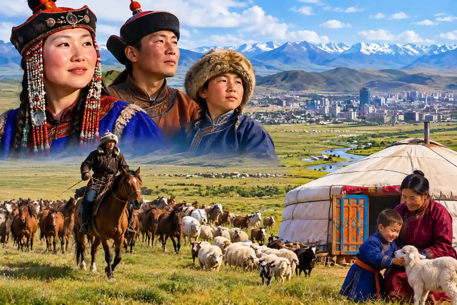 Mongolia ki Abadi aur Log
