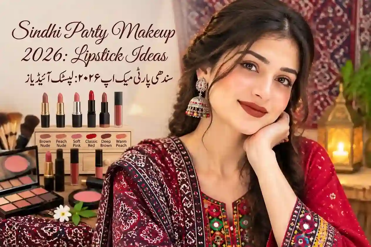 Sindhi Simple Party Makeup Ke Liye Lipstick