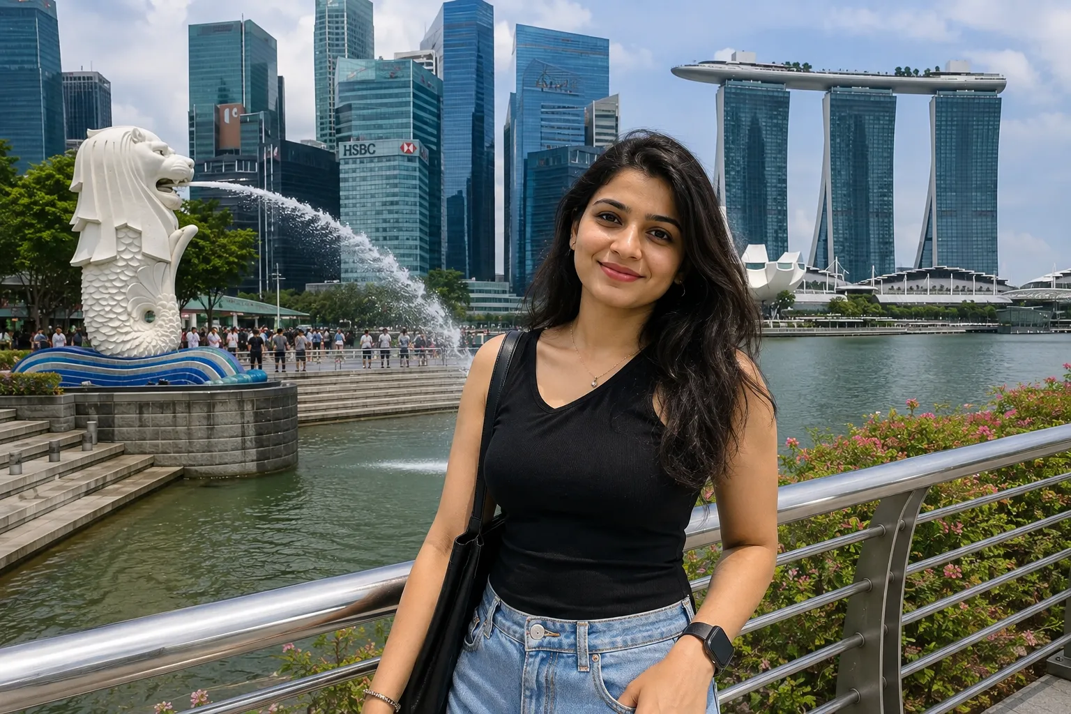 Singapore’s Merlion Skyline