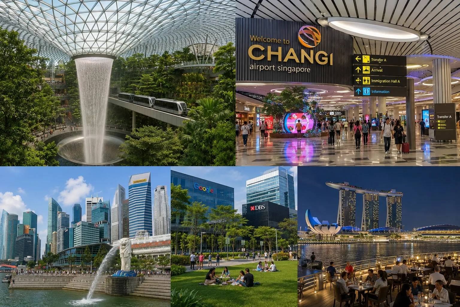 Singapore Travel Collage