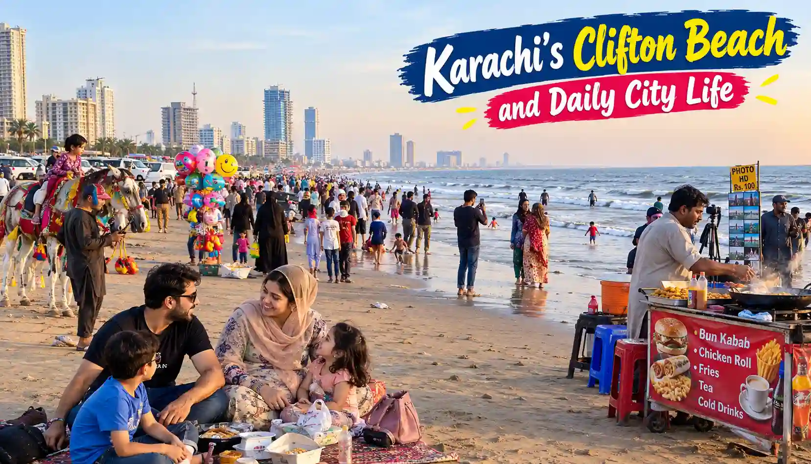 Clifton Beach and Daily City Life