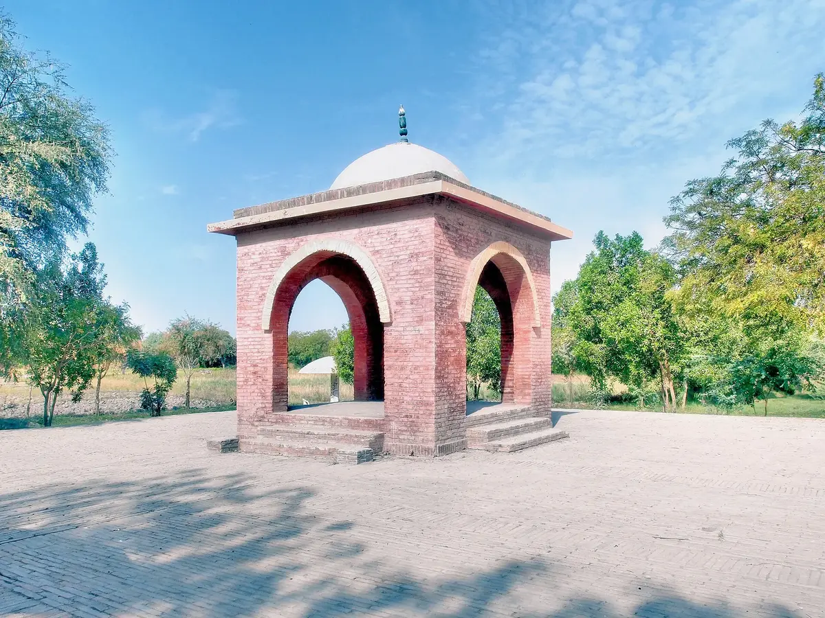 Memorial marking the birthplace of Mughal Emperor Akbar in Umerkot