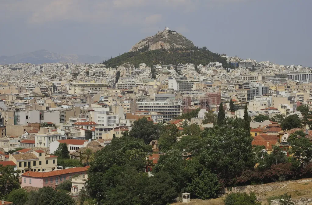 View over the city of Athens, Greece, from the Acropolis hill