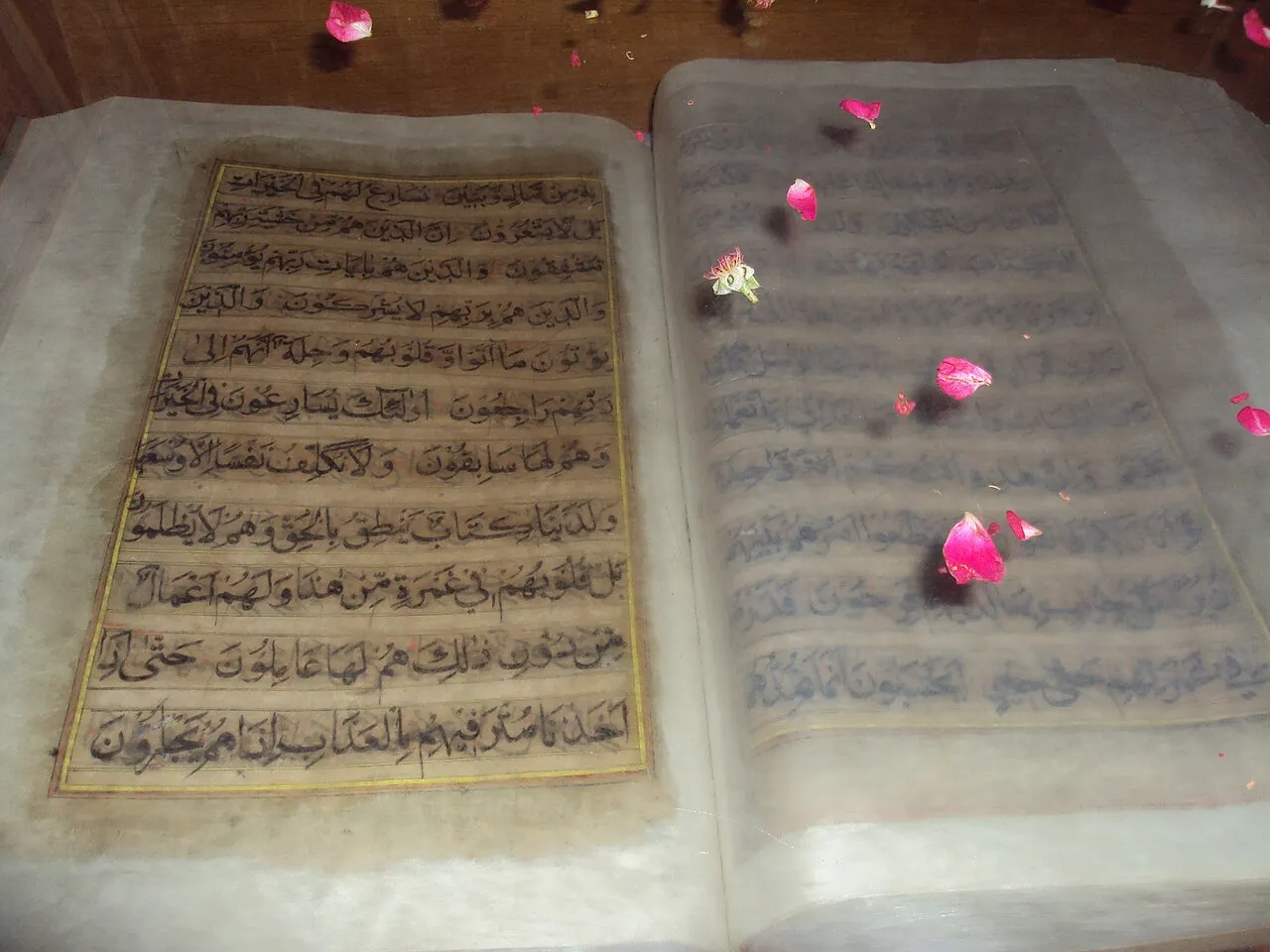 Interior of the tomb of Shah Abdul Latif Bhittai at Bhit Shah