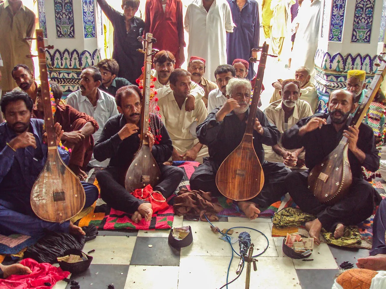 Raag mehfil of Shah Jo Raag at the shrine of Shah Abdul Latif Bhittai