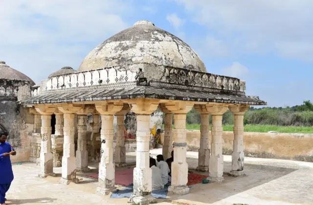 Gori Temple near Nagarparkar in Tharparkar, a 14th century Jain temple of carved marble