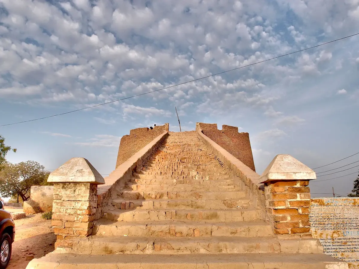 Walls and bastion of Umerkot Fort in Umerkot, Sindh